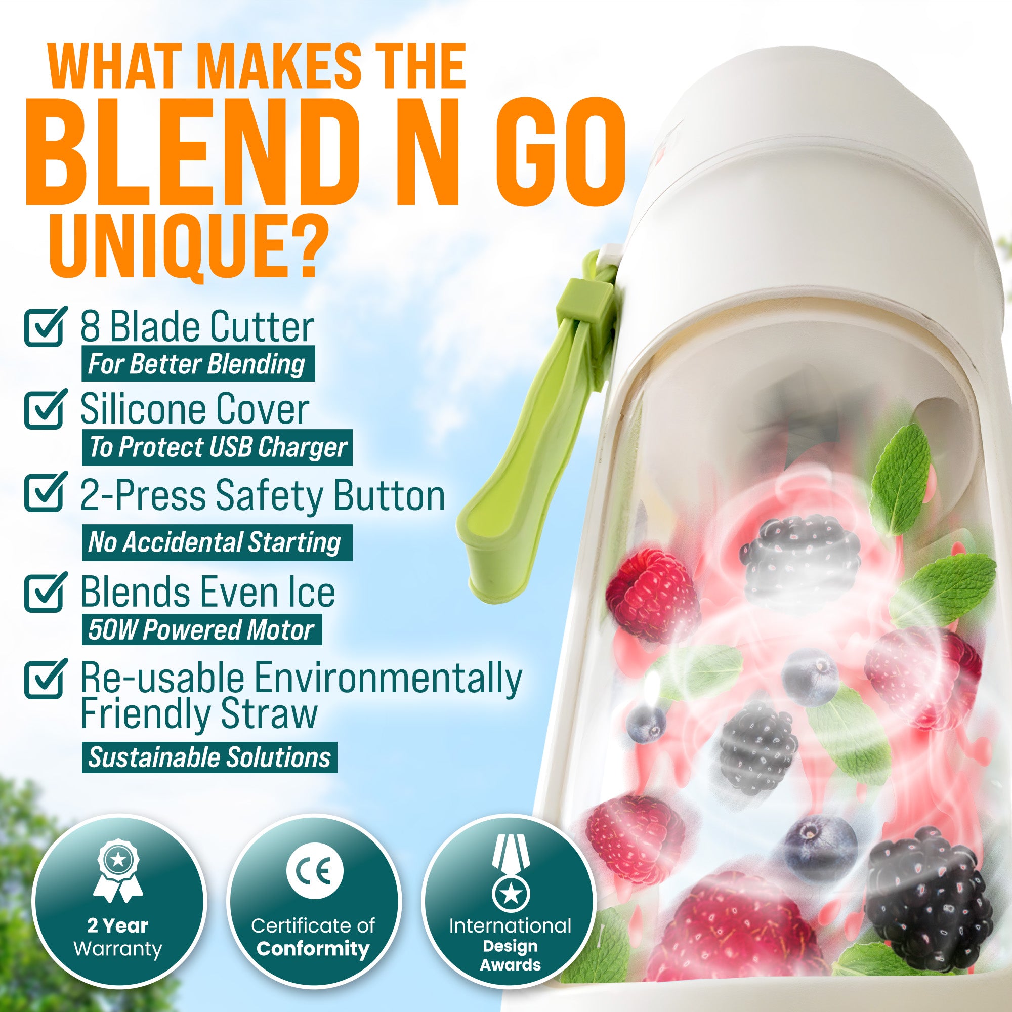 The BlendnGO- The Portable Blender That Makes Health Easy